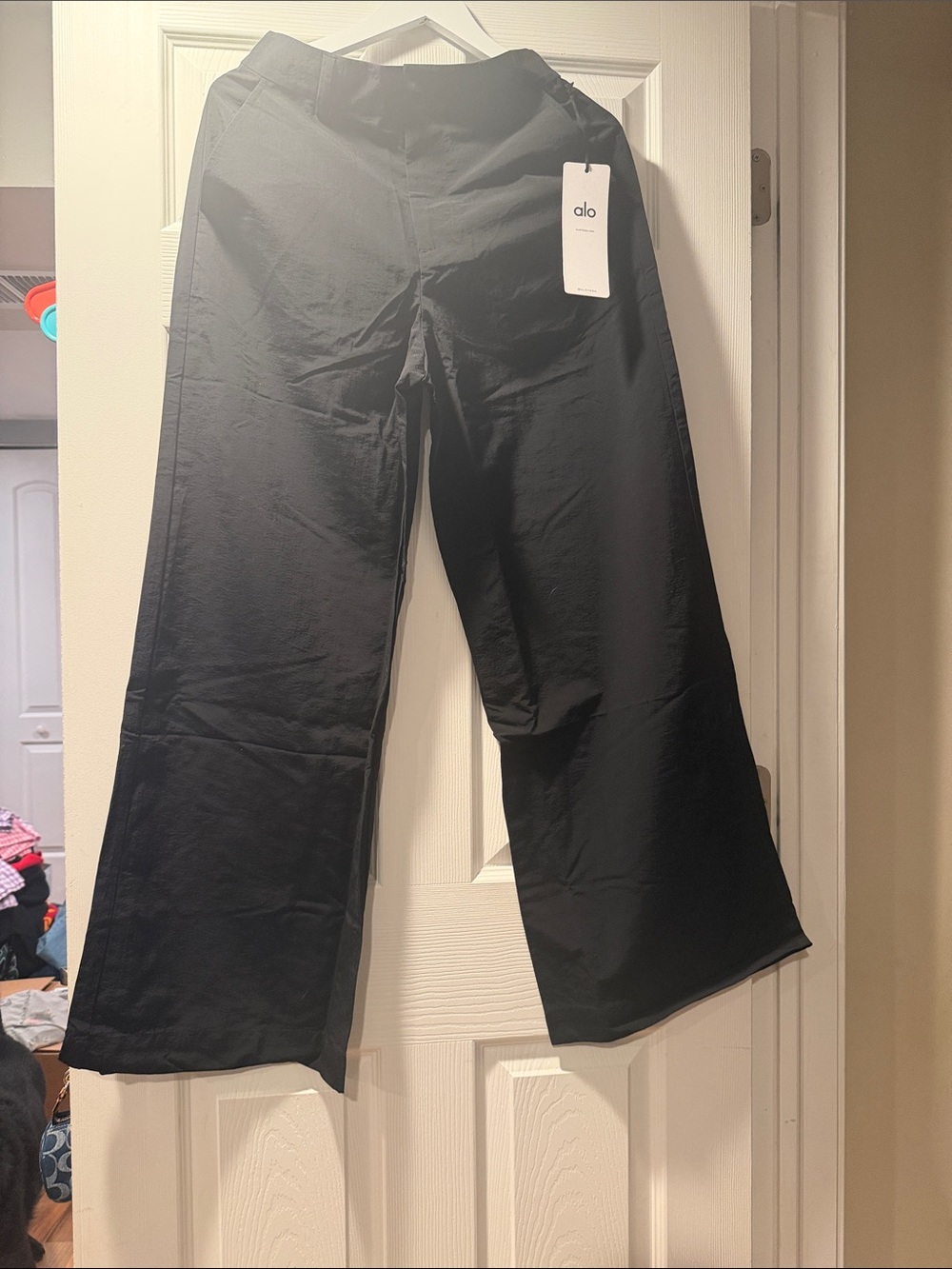 Alo Wide Leg Black Pants